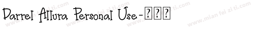 Darrel Allura Personal Use字体转换